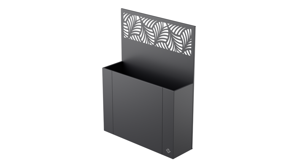 Plantenbak Manarola met metalen privacyscherm Plantenbak Manarola met metalen privacyscherm