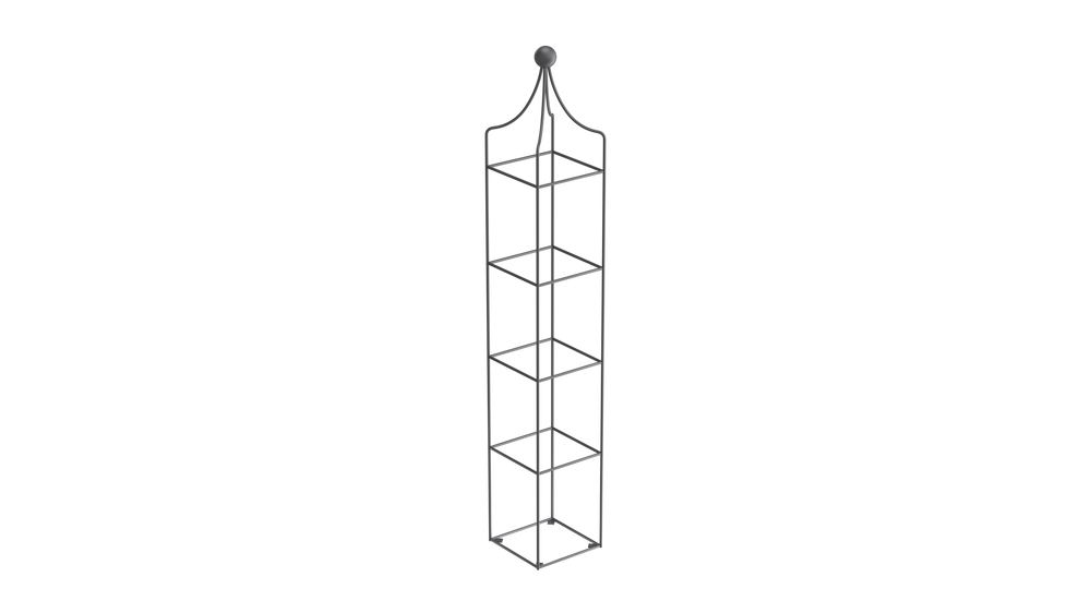 Obelisk Catania klein in pulverbeschichtet Anthrazit als 3D-Modell Obelisk Catania klein in pulverbeschichtet Anthrazit als 3D-Modell