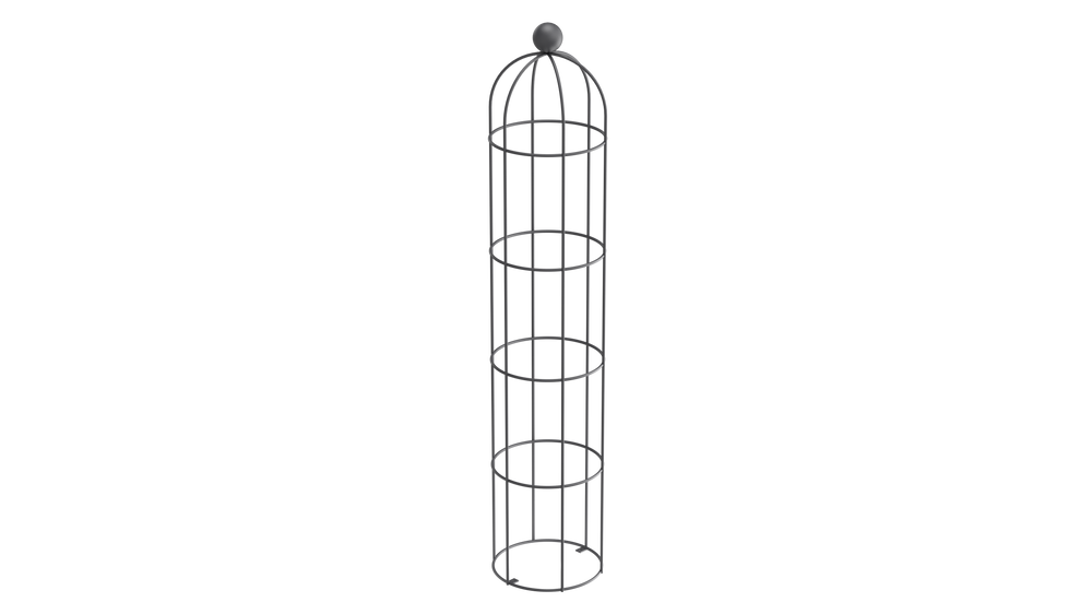 Obelisk Messina gross in pulverbeschichtet Anthrazit als 3D-Modell Obelisk Messina gross in pulverbeschichtet Anthrazit als 3D-Modell