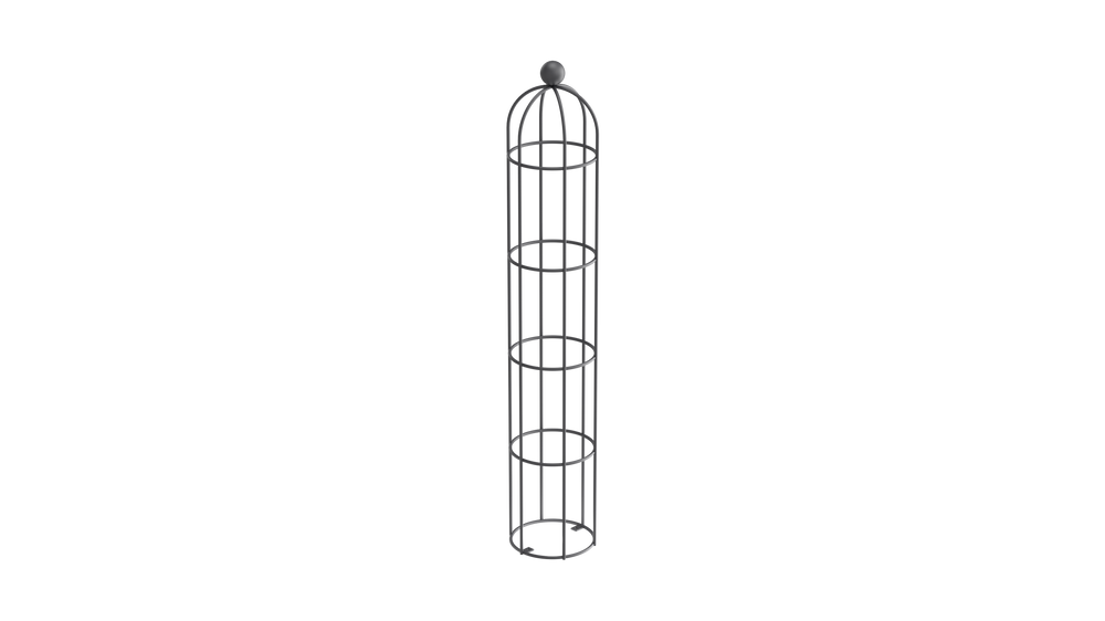 Obelisk Messina klein in pulverbeschichtet Anthrazit als 3D-Modell Obelisk Messina klein in pulverbeschichtet Anthrazit als 3D-Modell
