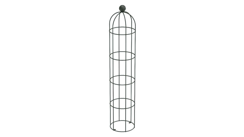 Obelisk Messina gross in pulverbeschichtet Sonderfarbe RAL 6009 Tannengrün als 3D-Modell Obelisk Messina gross in pulverbeschichtet Sonderfarbe RAL 6009 Tannengrün als 3D-Modell
