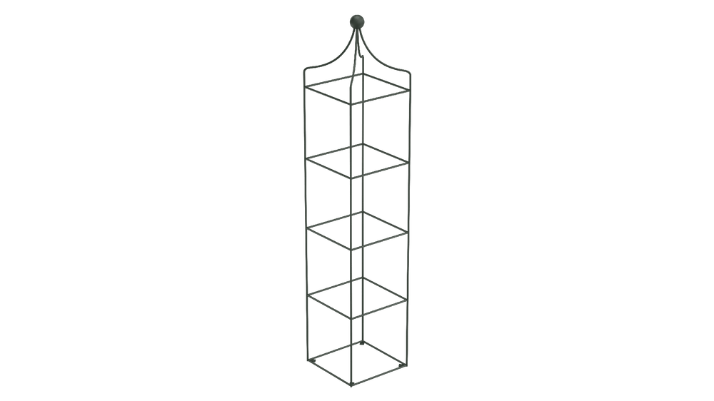 Obelisk Catania groß in pulverbeschichtet Sonderfarbe RAL 6009 Tannengrün als 3D-Modell Obelisk Catania groß in pulverbeschichtet Sonderfarbe RAL 6009 Tannengrün als 3D-Modell