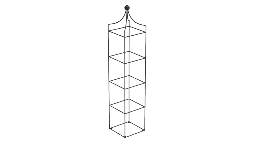 Obelisk Catania groß in pulverbeschichtet Sonderfarbe RAL 9005 Tiefschwarz als 3D-Modell Obelisk Catania groß in pulverbeschichtet Sonderfarbe RAL 9005 Tiefschwarz als 3D-Modell