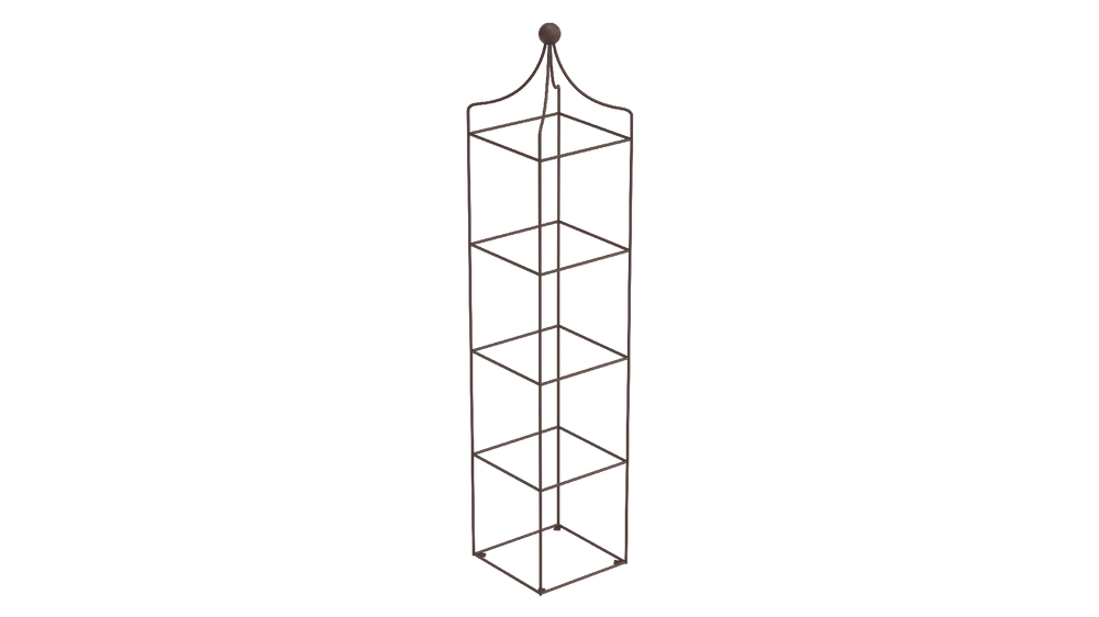 Obelisk Catania groß in pulverbeschichtet Sonderfarbe RAL 8017 Schokobraun als 3D-Modell Obelisk Catania groß in pulverbeschichtet Sonderfarbe RAL 8017 Schokobraun als 3D-Modell