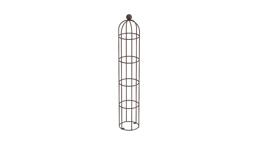 Obelisk Messina klein in pulverbeschichtet Sonderfarbe RAL 8017 Schokobraun als 3D-Modell Obelisk Messina klein in pulverbeschichtet Sonderfarbe RAL 8017 Schokobraun als 3D-Modell