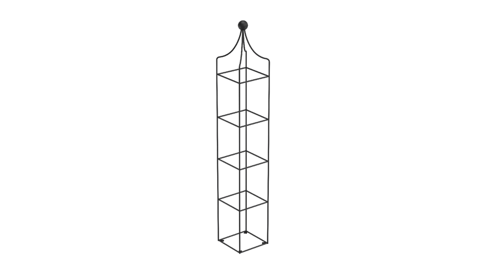 Obelisk Catania klein in pulverbeschichtet Sonderfarbe RAL 9005 Tiefschwarz als 3D-Modell Obelisk Catania klein in pulverbeschichtet Sonderfarbe RAL 9005 Tiefschwarz als 3D-Modell
