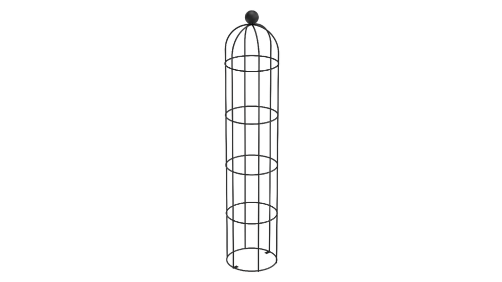 Obelisk Messina gross in pulverbeschichtet Sonderfarbe RAL 9005 Tiefschwarz als 3D-Modell Obelisk Messina gross in pulverbeschichtet Sonderfarbe RAL 9005 Tiefschwarz als 3D-Modell