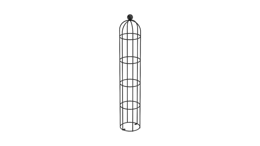 Obelisk Messina klein in pulverbeschichtet Sonderfarbe RAL 9005 Tiefschwarz als 3D-Modell Obelisk Messina klein in pulverbeschichtet Sonderfarbe RAL 9005 Tiefschwarz als 3D-Modell
