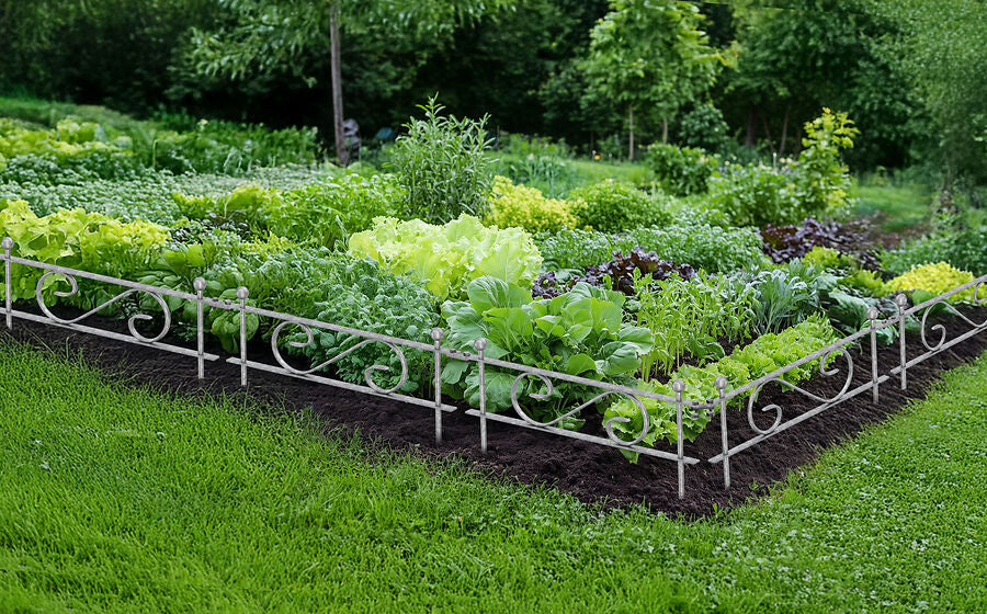 Beetafbakening met stijl: zo brengt een stekhek of borderhek orde in de tuin