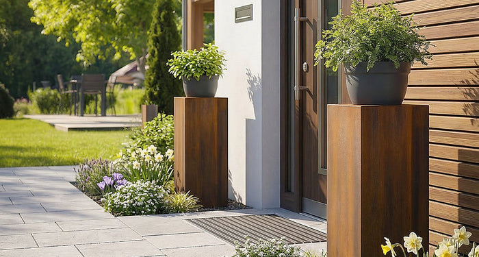 De voordeur inrichten – stijlvolle ideeën voor de voortuin, decoratie en planten