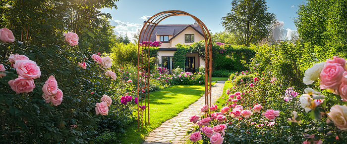 Een rozentuin aanleggen: ontwerpideeën, rozensoorten en stijlvolle klimrekken voor je eigen droomtuin