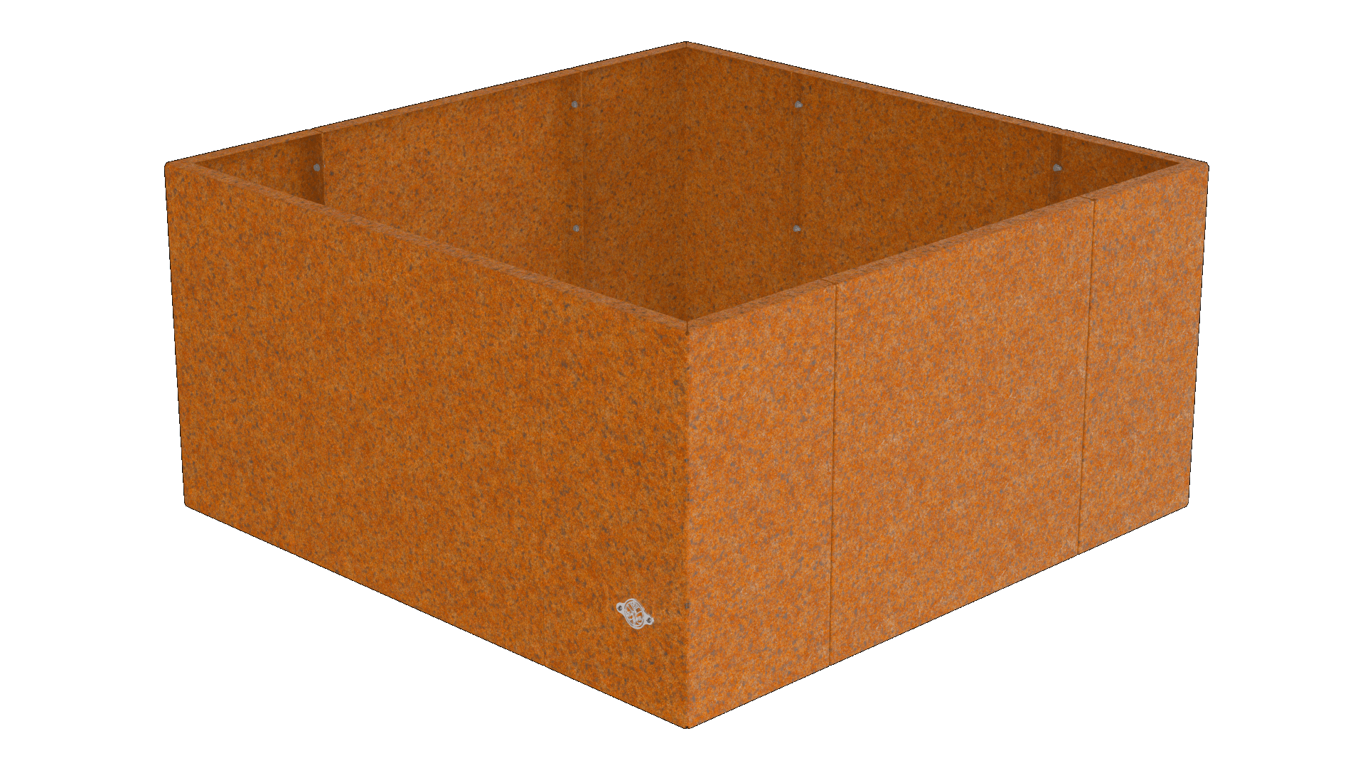 Pflanzkübel Vernazza 80x80x40 cm aus Cortenstahl als 3D-Modell